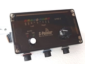 Close-up of scratches on defective sonar equipment