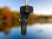 CNC milled plastic transducer mount